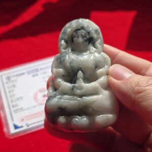 Mặt tượng ngọc cẩm thạch Quan Âm - 7019