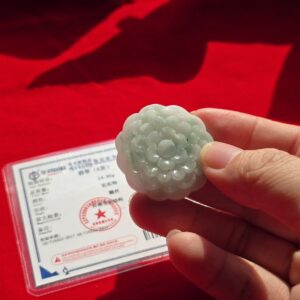 Mặt ngọc cẩm thạch hình Hoa - 7041