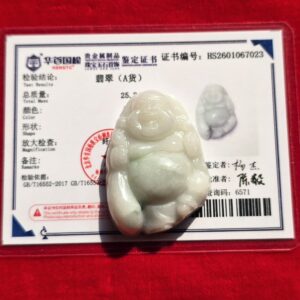 Mặt tượng ngọc cẩm thạch Di Lạc - 7023