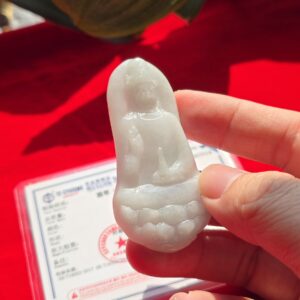 Mặt tượng ngọc cẩm thạch Quan Âm - 7014