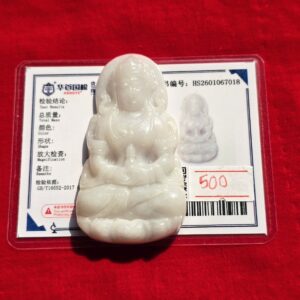 Mặt tượng ngọc cẩm thạch Quan Âm 7018