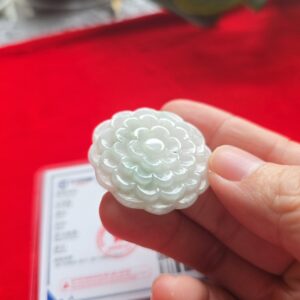 Mặt ngọc cẩm thạch hình hoa 7024