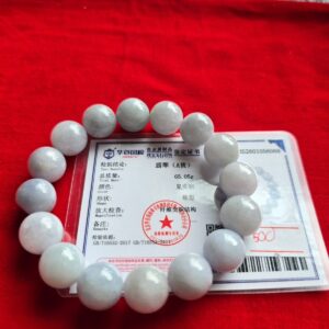 Chuỗi ngọc cẩm thạch 14mm - Trắng tím