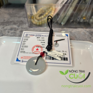 Mặt Đồng Điếu Cẩm Thạch Lam Thiên Hoa Bay type A, 26x26mm 1271