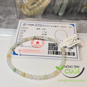 Chuỗi Ngọc Cẩm Thạch Đa Bảo Băng Thấu Dây type A, 4mm 0682