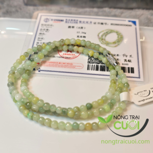 Chuỗi Ngọc Cẩm Thạch Lục Đa Bảo quấn tay type A, 5mm 0699