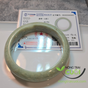 Vòng Ngọc cẩm thạch Hoàng Trà type A, ni 54.7mm - 2607