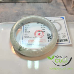 Vòng Ngọc cẩm thạch Hoa Bay type A, ni 58.6mm - 2606