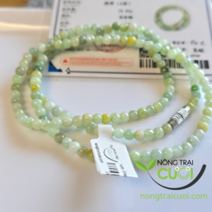 Chuỗi Quấn Tay Ngọc Cẩm Thạch Lục Đa Bảo type A, 5mm 0698