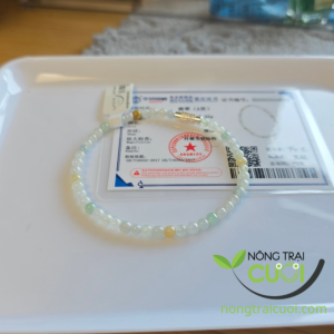 Chuỗi Ngọc Cẩm Thạch Đa Bảo Băng Thấu Dây type A, 4mm 0675