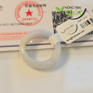 Nhẫn Cẩm Thạch Hoàng Phỉ, Type A ni 16.3mm - 0420