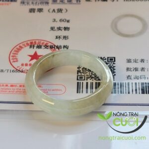 Nhẫn Ngọc Cẩm Thach Hoàng Phỉ type A, ni 20mm 9109 - Nông Trại Cười