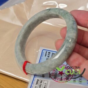 Vòng Ngọc Cẩm Thach Xanh Hoa Bay type A, ni 55.8mm 6427 - Nông Trại Cười