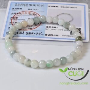 Chuỗi Ngọc Cẩm Thach Lục Đa Bảo type A, hạt 5.8mm 0334 - Nông Trại Cười