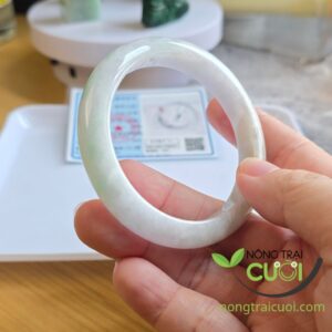 Vòng Ngọc Cẩm Thach Xuân Đới Tài Type A giấy KĐ PNJLab, ni 54.5mm 8231 - Nông Trại Cười