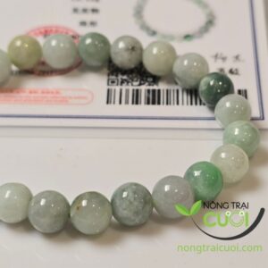 Chuỗi Ngoc Cam Thach Đa Bảo Type A, size hạt 7.8mm - Nông Trại Cười
