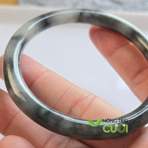 Vòng Cam Thach Gà Đen bản đũa type A, ni 56.8mm - Nông Trại Cười