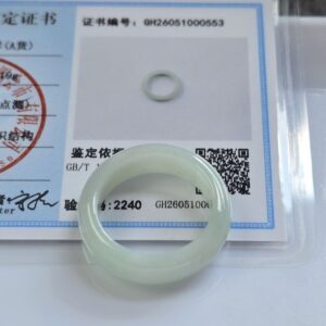 Nhẫn Ngoc Cam Thach Xanh Táo type A, ni 17mm đến 20mm - Nông Trại Cười