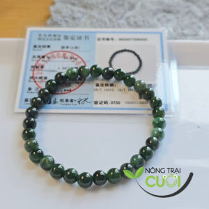 Chuỗi Tay Cam Thach Gà Đen type A, hạt 6mm - Nông Trại Cười